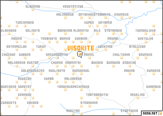 map of Visokite