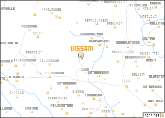 map of Víssani