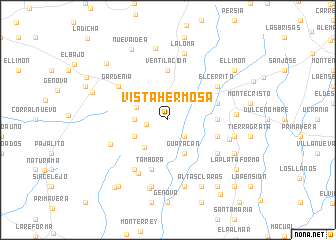 map of Vistahermosa