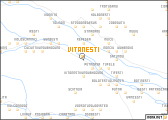 map of Vităneşti