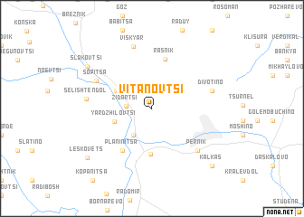 map of Vitanovtsi