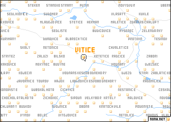 map of Vitice