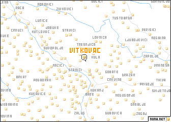 map of Vitkovac