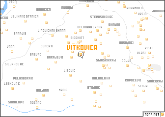 map of Vitkovica