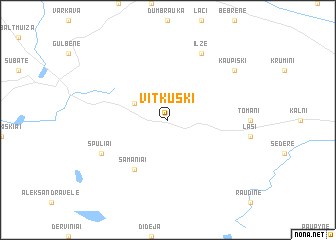 map of Vitkuški