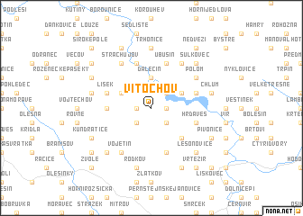 map of Vítochov