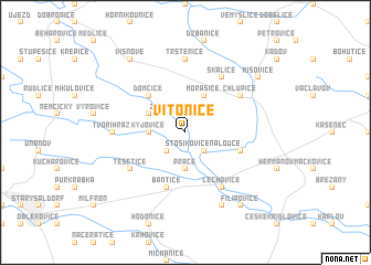 map of Vítonice