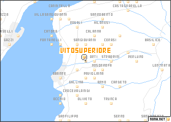 map of Vito Superiore