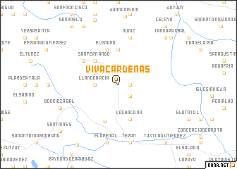 map of Viva Cárdenas