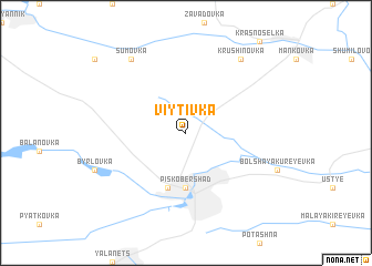 map of Viytivka