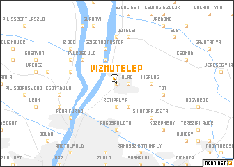 map of Vízmůtelep