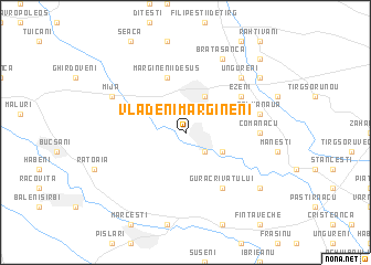 map of Vlădeni-Mărgineni