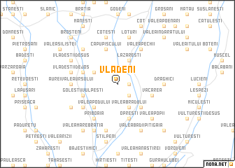 map of Vlădeni