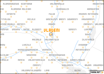 map of Vlădeni