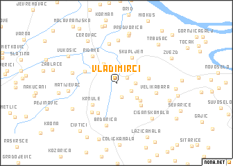 map of Vladimirci