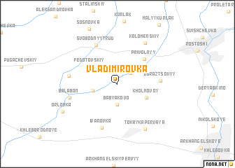 map of Vladimirovka