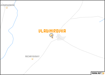 map of Vladīmīrovka