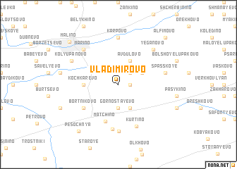 map of Vladimirovo