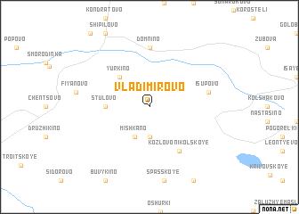 map of Vladimirovo