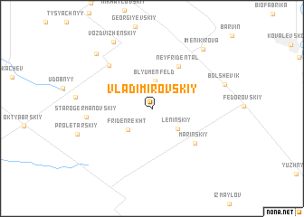 map of Vladimirovskiy