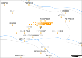 map of Vladimirovskiy