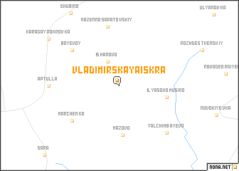 map of Vladimirskaya Iskra