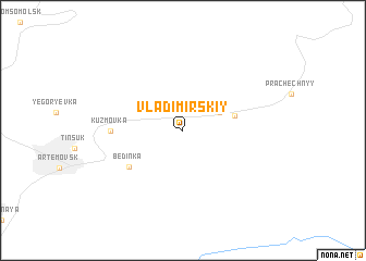 map of Vladimirskiy