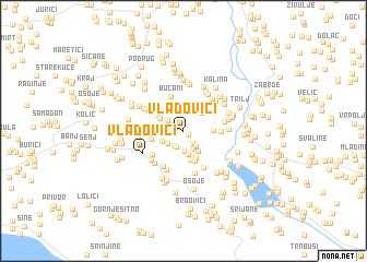 map of Vladovići