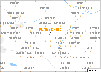 map of Vladychino