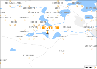 map of Vladychino