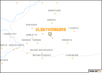 map of Vladykina Gora