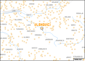 map of Vlahovići