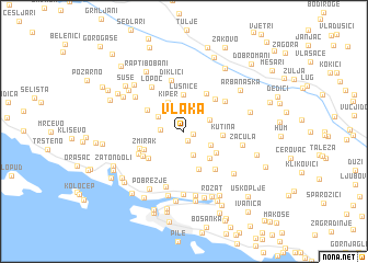 map of Vlaka