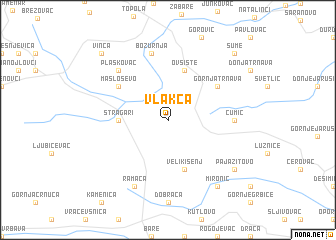 map of Vlakča