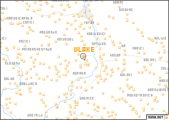 map of Vlake