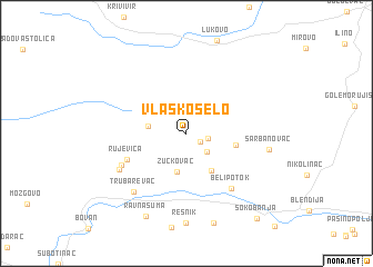 map of Vlaško Selo