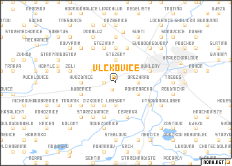 map of Vlčkovice