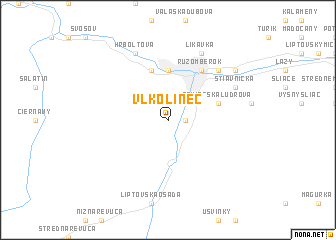map of Vlkolínec