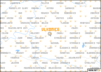 map of Vlkonice