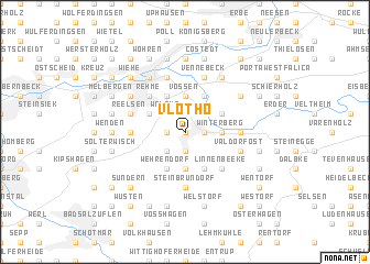 map of Vlotho