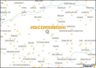 map of Vodice pri Gabrovki