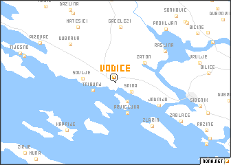 map of Vodice