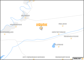 map of Vodnik