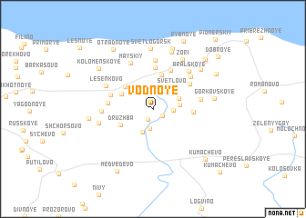 map of Vodnoye