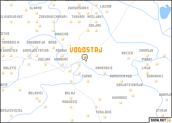 map of Vodostaj