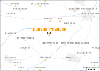 map of Vodyanaya Balka
