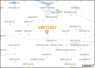 map of Vodychky
