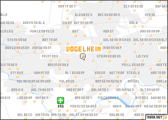 map of Vogelheim