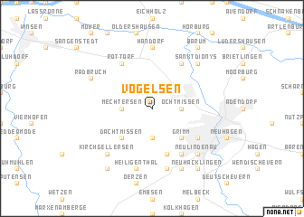 map of Vögelsen