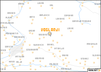 map of Voglarji